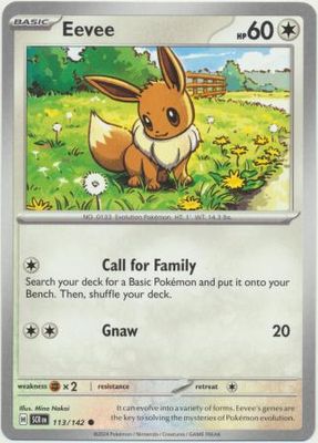 Eevee - 113/142 - Common Scarlet &amp; Violet: Stellar Crown Singles