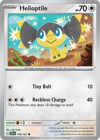 Helioptile - 154/191 - Common Scarlet &amp; Violet: Surging Sparks Singles