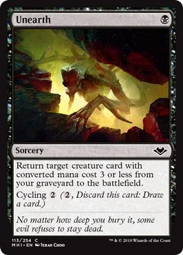 Unearth 113/254 Modern Horizons Singles