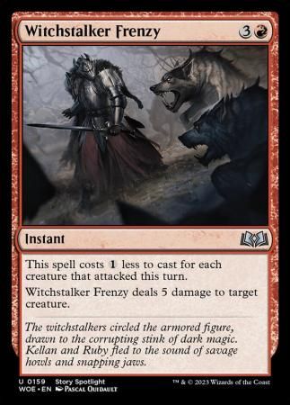 Witchstalker Frenzy 0159 Wilds of Eldraine Singles (Español)