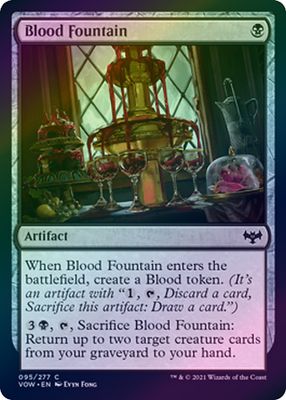 Blood Fountain 095/277 - Foil Innistrad: Crimson Vow Foil Singles