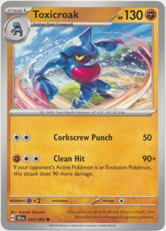 Toxicroak - 024/064 - Common Shrouded Fable Singles