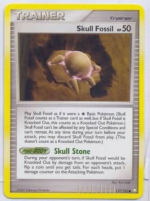 Skull Fossil - 117/123 - Common Diamond &amp; Pearl: Mysterious Treasures Singles