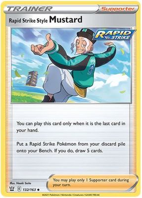Rapid Strike Style Mustard - 132/163 - Uncommon Sword &amp; Shield: Battle Styles Singles