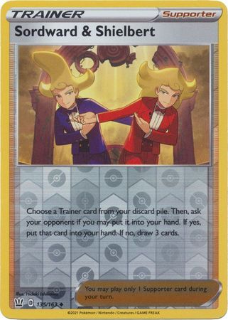 Sordward and Shielbert - 135/163 - Uncommon Reverse Holo Sword &amp; Shield: Battle Styles Reverse Holo Singles