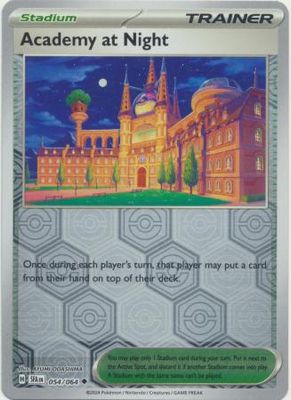 Academy at Night - 054/064 - Uncommon Reverse Holo Shrouded Fable Reverse Holo Singles