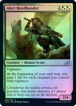 Alert Heedbonder 218/274 - Foil Ikoria: Lair of Behemoths Foil Singles
