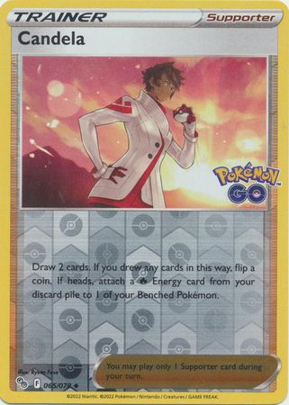 Candela - 065/078 - Uncommon Reverse Holo Pokemon Go Reverse Holo Singles