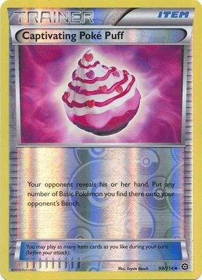 Captivating Poke Puff - 99/114 - Uncommon Reverse Holo XY: Steam Siege Reverse Holo Singles
