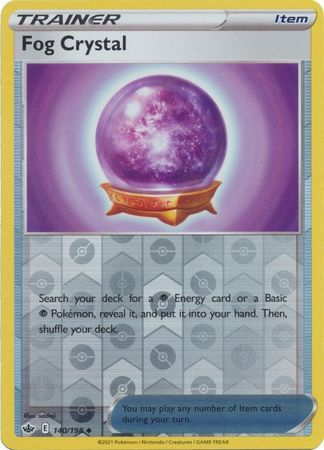 Fog Crystal - 140/198 - Uncommon Reverse Holo Sword &amp; Shield: Chilling Reign Reverse Holo Singles