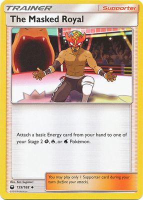 The Masked Royal - 139/168 - Uncommon Sun &amp; Moon: Celestial Storm Singles