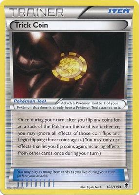 Trick Coin - 108/119 - Uncommon XY: Phantom Forces Singles