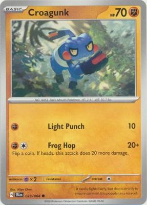 Croagunk - 023/064 - Common Shrouded Fable Singles