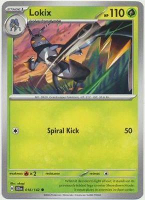 Lokix - 016/142 - Common Scarlet &amp; Violet: Stellar Crown Singles
