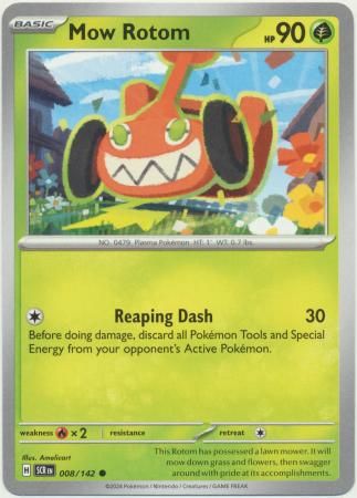 Mow Rotom - 008/142 - Common Scarlet &amp; Violet: Stellar Crown Singles