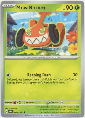 Mow Rotom - 008/142 - Common Scarlet &amp; Violet: Stellar Crown Singles