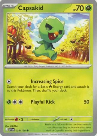 Capsakid - 028/198 - Common Scarlet &amp; Violet (Base Set) Singles