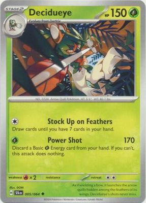 Decidueye - 005/064 - Uncommon Shrouded Fable Singles