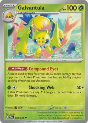 Galvantula - 002/064 - Uncommon Shrouded Fable Singles
