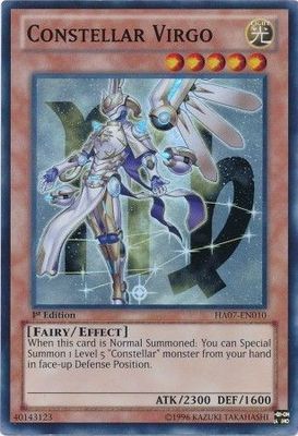 Constellar Virgo - HA07-EN010 - Super Rare 1st Edition Hidden Arsenal 7: Knight of Stars 1st Edition Singles