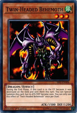 Twin-Headed Behemoth - SS02-ENA06 - Common 1st Edition Speed Duel Starter Decks: Duelists of Tomorrow Singles