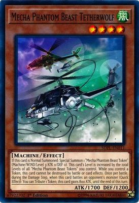 Mecha Phantom Beast Tetherwolf - SDPL-EN011 - Common 1st Edition Structure Deck: Powercode Link 1st Edition Singles