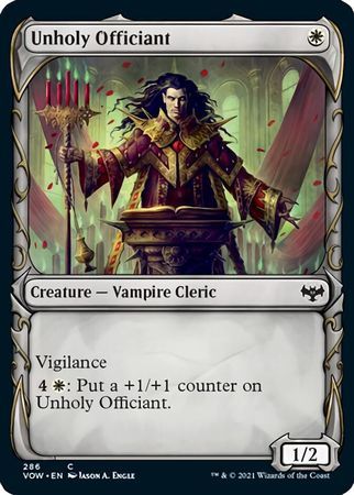 Unholy Officiant 286 - Showcase Fang Frame Innistrad: Crimson Vow Collector Booster Singles (Español)