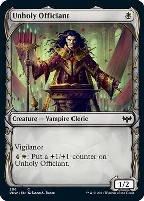 Unholy Officiant 286 - Showcase Fang Frame Innistrad: Crimson Vow Collector Booster Singles (Español)