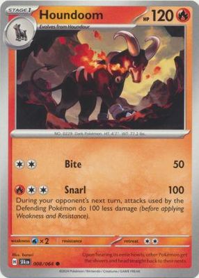 Houndoom - 008/064 - Common Shrouded Fable Singles