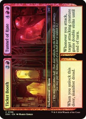 Ticket Booth // Tunnel of Hate 158 - Foil Duskmourn: House of Horror Foil Singles (Español)