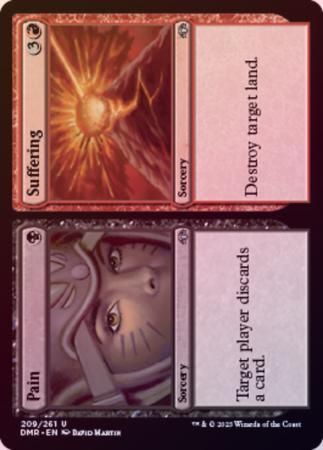 Pain // Suffering 209/261 - Foil Dominaria Remastered Foil Singles