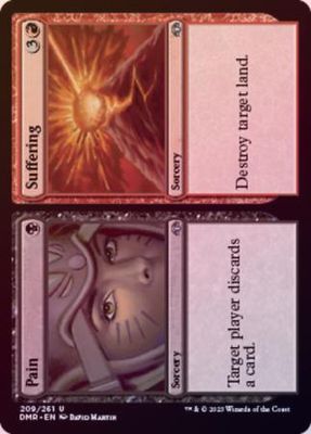 Pain // Suffering 209/261 - Foil Dominaria Remastered Foil Singles