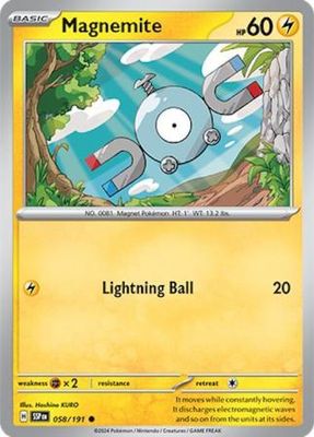 Magnemite - 058/191 - Common Scarlet &amp; Violet: Surging Sparks Singles