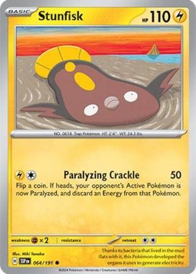 Stunfisk - 064/191 - Common Scarlet &amp; Violet: Surging Sparks Singles