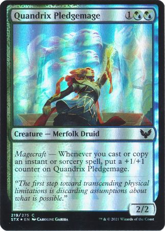 Quandrix Pledgemage 219/275 - Foil Strixhaven: School of Mages Foil Singles