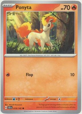 Ponyta - 019/142 - Common Scarlet &amp; Violet: Stellar Crown Singles