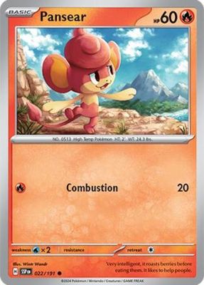 Pansear - 022/191 - Common Scarlet &amp; Violet: Surging Sparks Singles