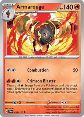 Armarouge - 034/191 - Uncommon Scarlet &amp; Violet: Surging Sparks Singles