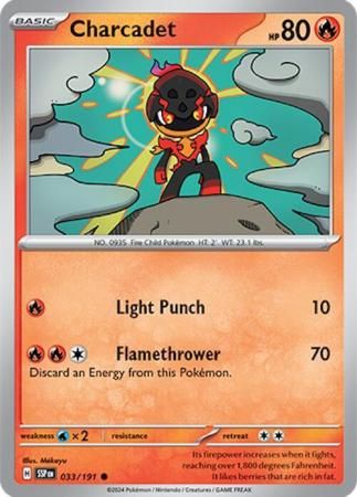 Charcadet - 033/191 - Common Scarlet &amp; Violet: Surging Sparks Singles