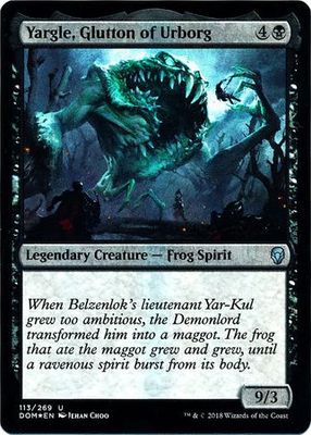 Yargle, Glutton of Urborg 113/269 - DOM Pre-Release Foil Promo Magic: The Gathering Promo Cards