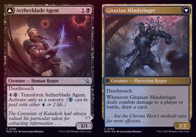 Aetherblade Agent // Gitaxian Mindstinger 0088 - Foil March of the Machine Foil Singles