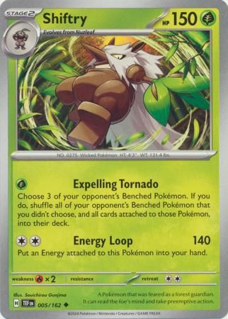 Shiftry - 005/162 - Uncommon Scarlet &amp; Violet: Temporal Forces Singles