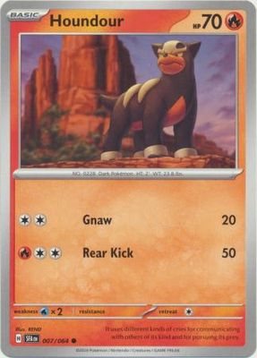 Houndour - 007/064 - Common Shrouded Fable Singles