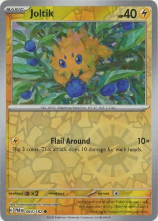 Joltik - 064/182 - Common Reverse Holo Scarlet &amp; Violet: Paradox Rift Reverse Holo Singles