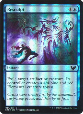 Resculpt 051/275 - Foil Strixhaven: School of Mages Foil Singles