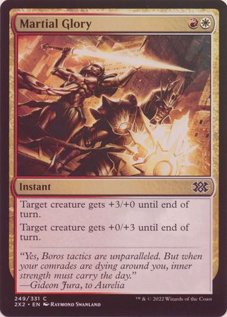 Martial Glory 249/331 - Foil Double Masters 2022 Foil Singles