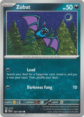 Zubat - 027/064 - Common Shrouded Fable Singles