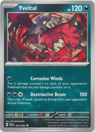 Yveltal - 035/064 - Uncommon Shrouded Fable Singles