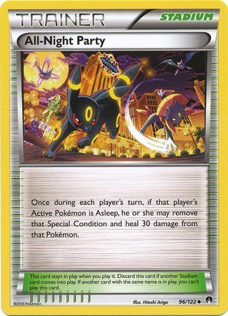 All-Night Party - 96/122 - Uncommon XY: Breakpoint Singles