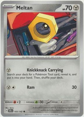 Meltan - 103/142 - Common Scarlet &amp; Violet: Stellar Crown Singles